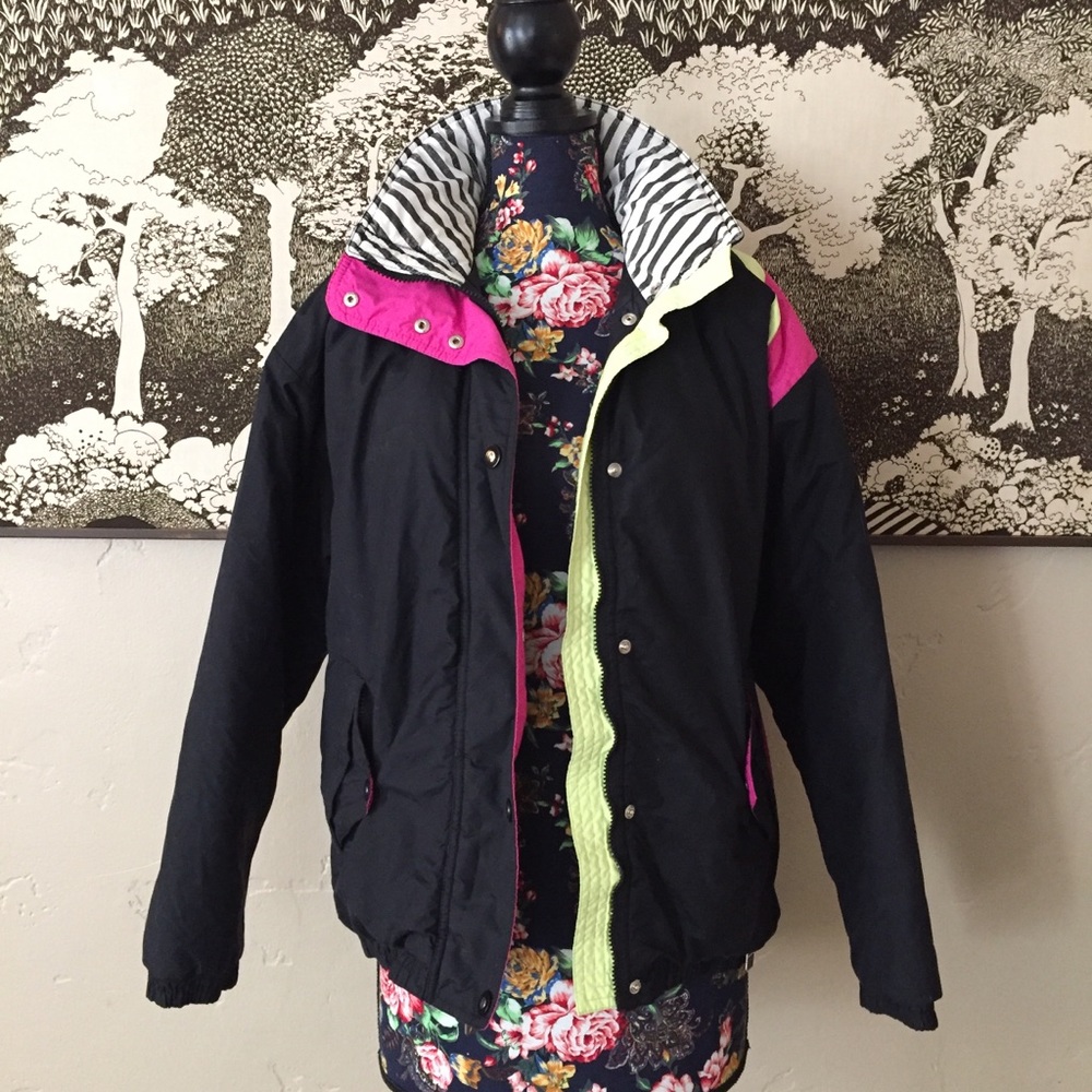 Vintage White Stag Ski Graphics Unisex Jacket